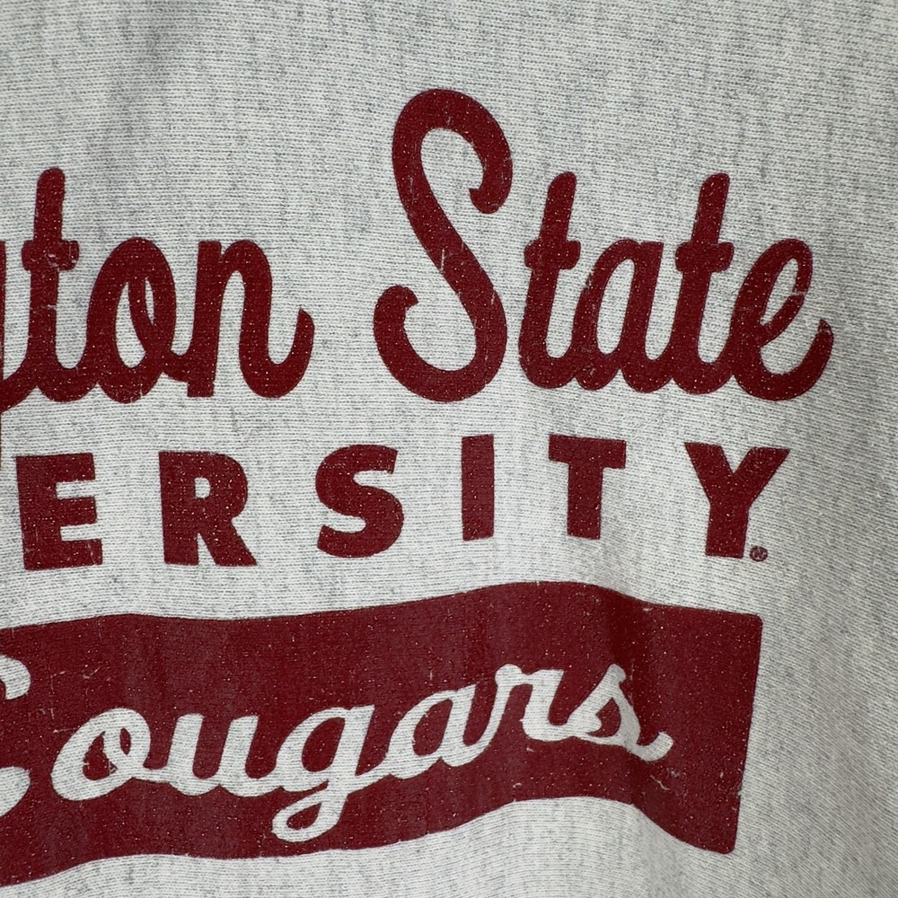 Vtg Champion Reverse Weave Hoodie Mens L WSU Washington State University Cougars - Picture 15 of 16